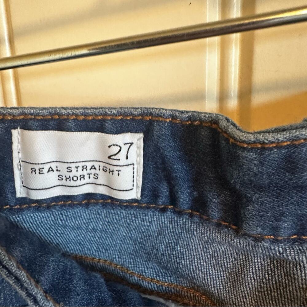 Gap‎ real straight shorts size 27 blue - Picture 3 of 6